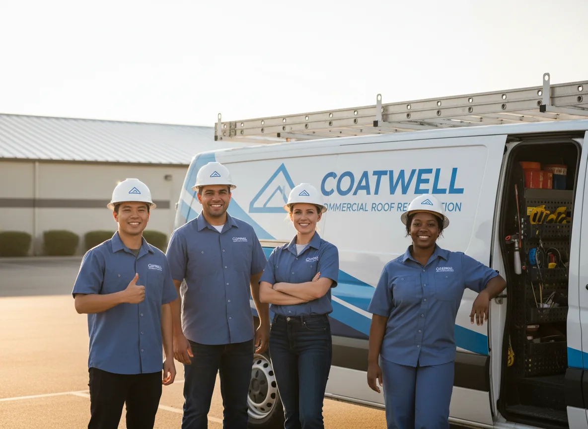 Commercial roof coating company in Eden, WI