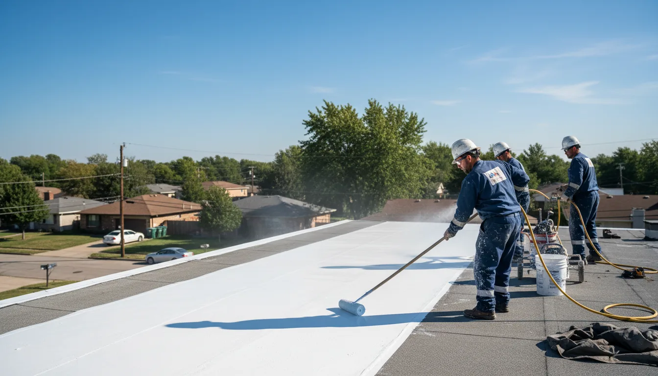 Commercial roof coating in Eden, WI near me